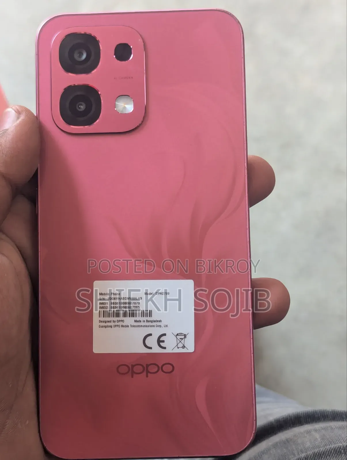 New Oppo A6 256 GB Pink