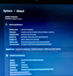 Laptop HP Pavilion 15 8GB Intel Core i7 HDD 1T
