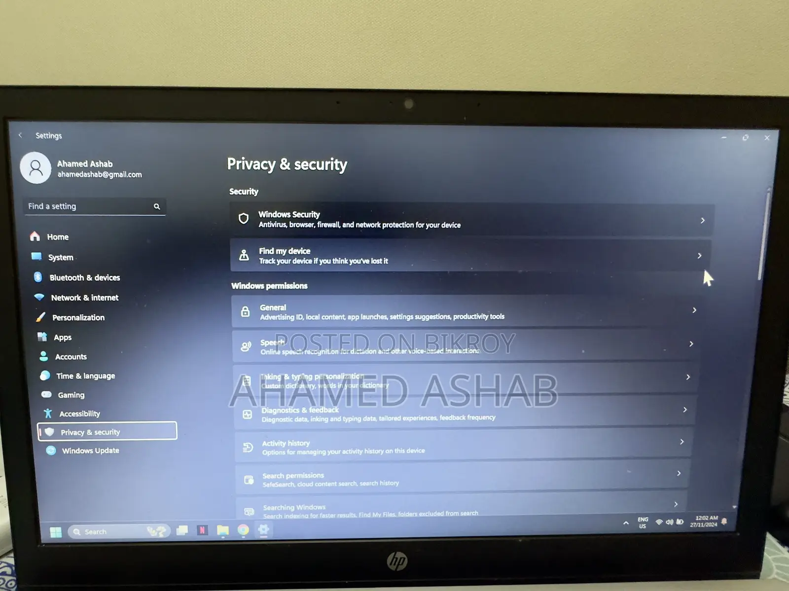 Laptop HP Pavilion 15 8GB Intel Core i7 HDD 1T