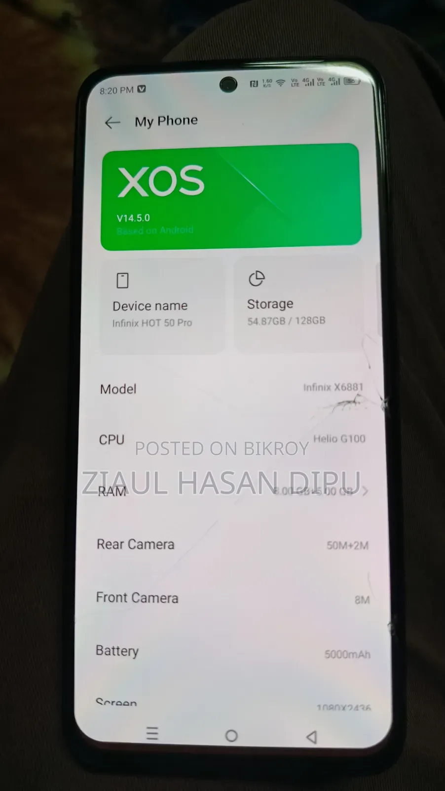 Infinix Hot 50 Pro 256 GB Black