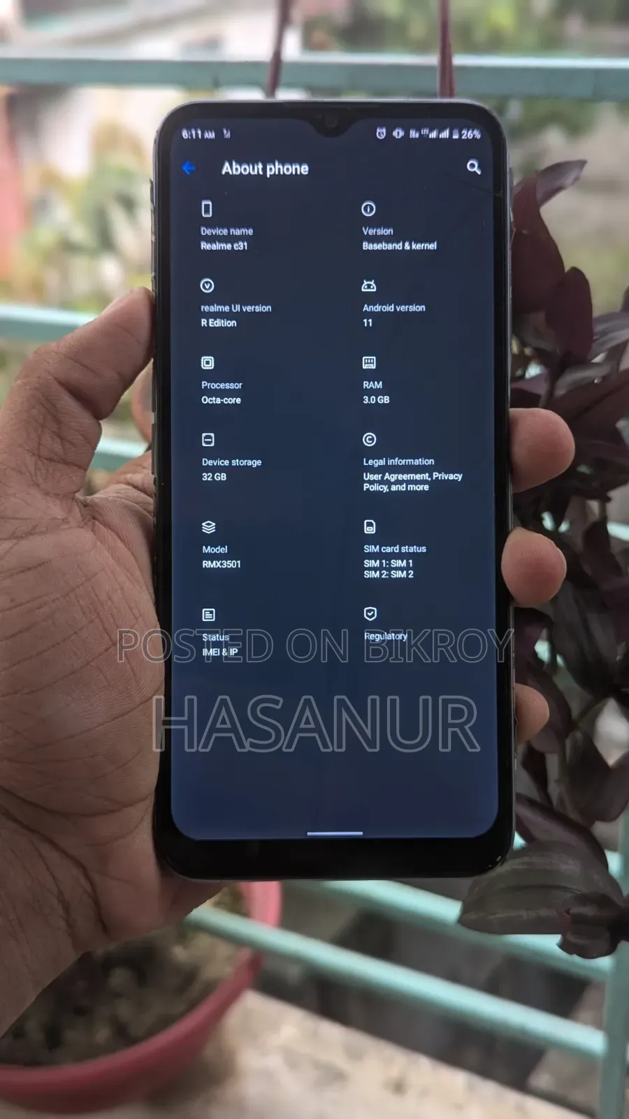 Realme C31 32 GB Silver