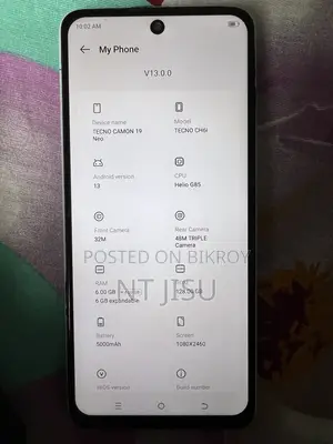 Tecno Camon 19 Neo 128 GB White