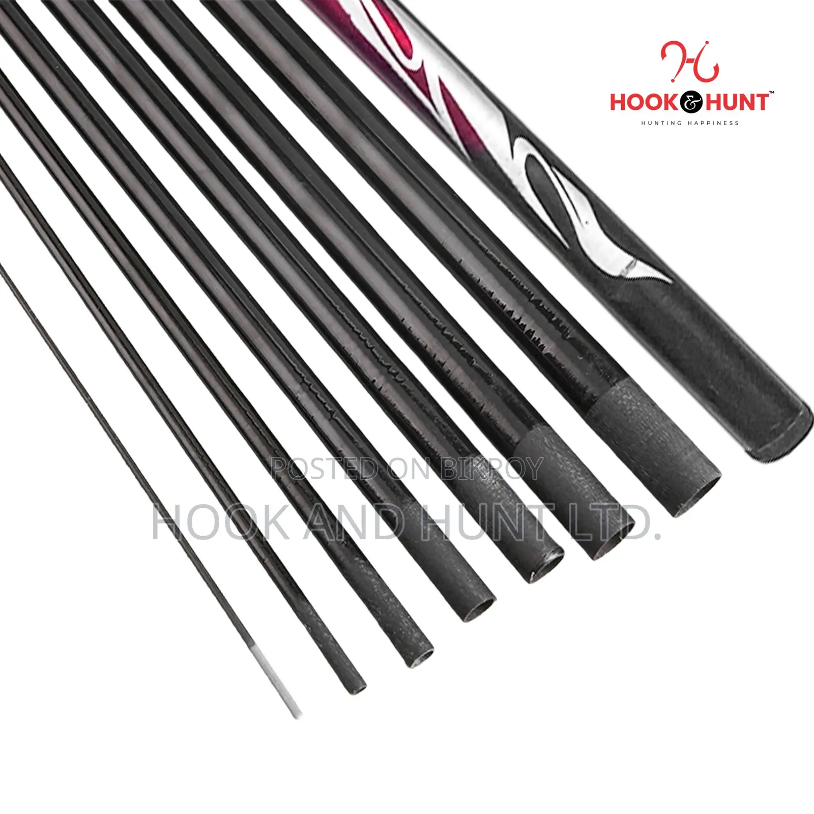 270 Cm Fiberglass Stream Fishing Rod Hard Action