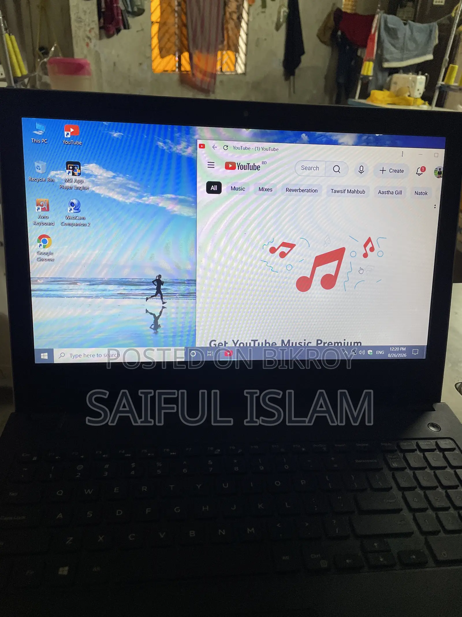 Laptop Dell 4GB Intel Core i5 SSD 128GB
