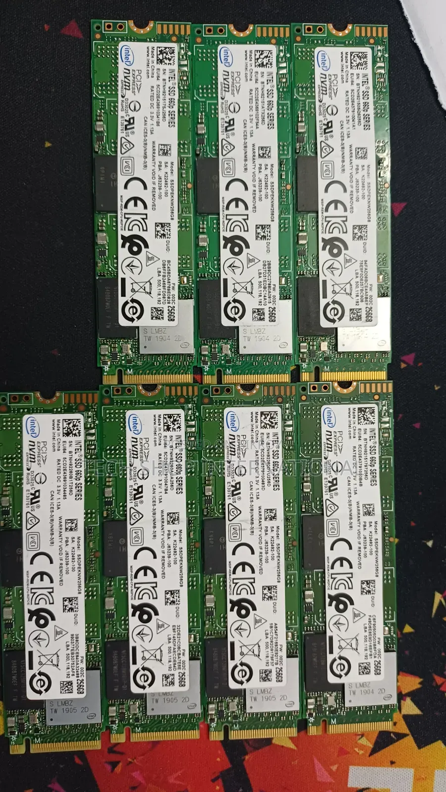 SSD Intel 256gb M.2 Nvme (Original)