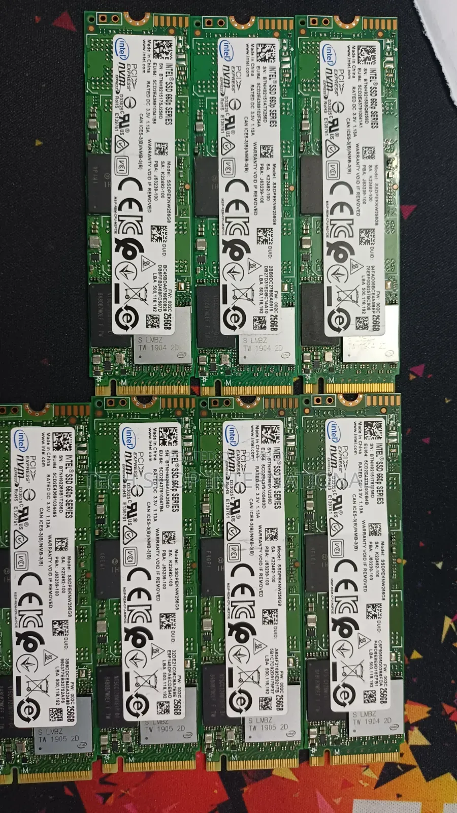 SSD Intel 256gb M.2 Nvme (Original)