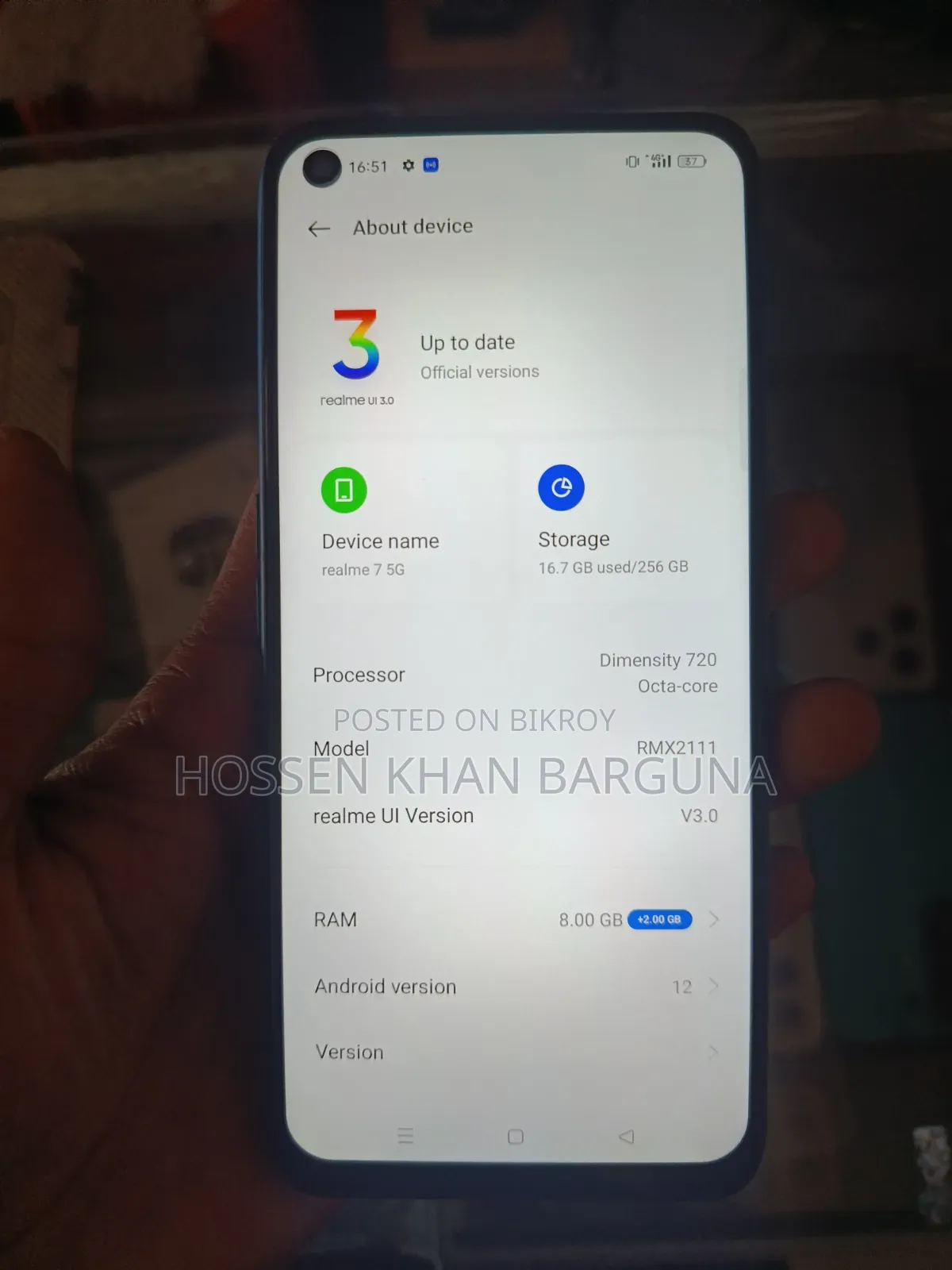 Realme 7 5G 128 GB Blue