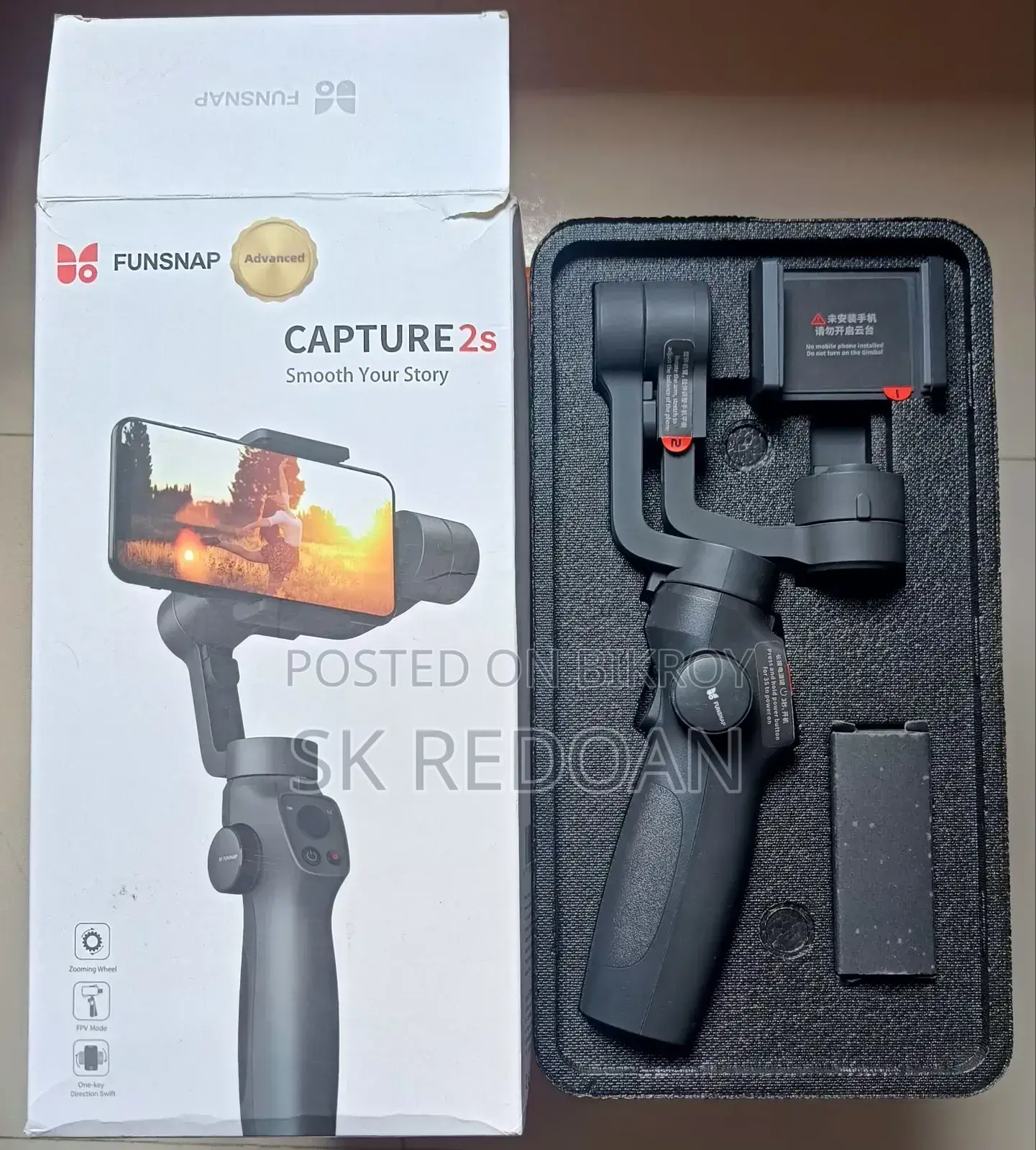 Capture2s Gimbal+Ulanzi Microphone J12
