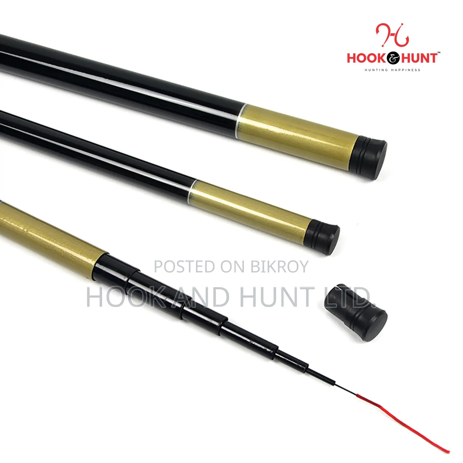 300 Cm Fiberglass Stream Fishing Rod Hard Action