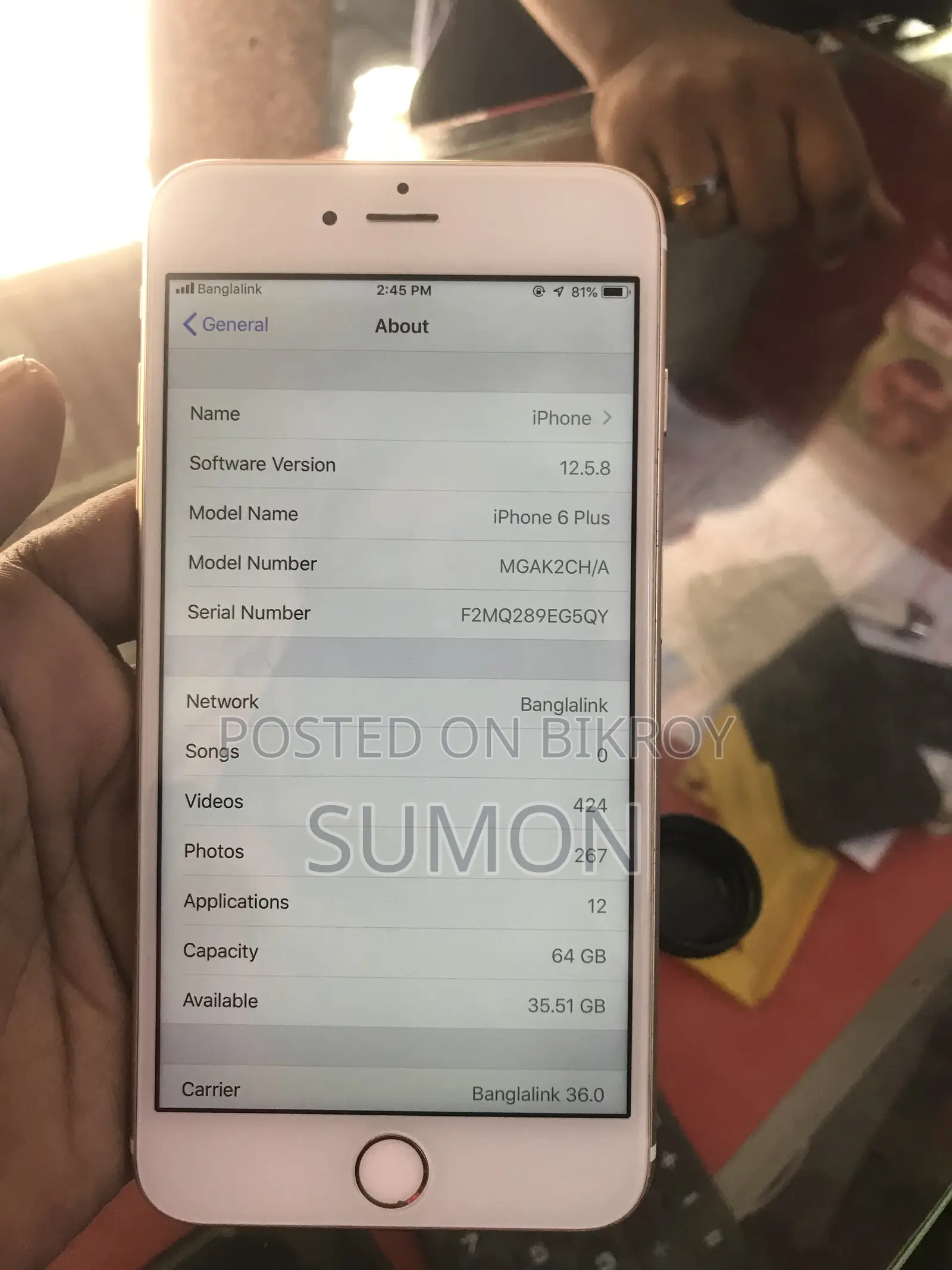 Apple iPhone 6 Plus 64 GB Rose Gold