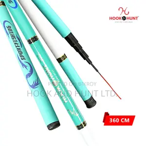 360 Cm Fiberglass Stream Fishing Rod Hard Action