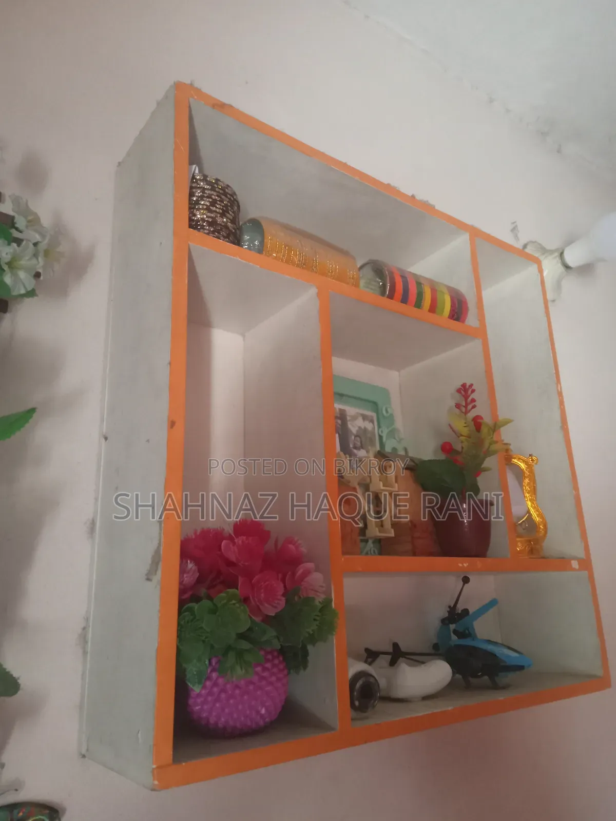 Swastika Shape Wall Shelf ( Urgent Sell)