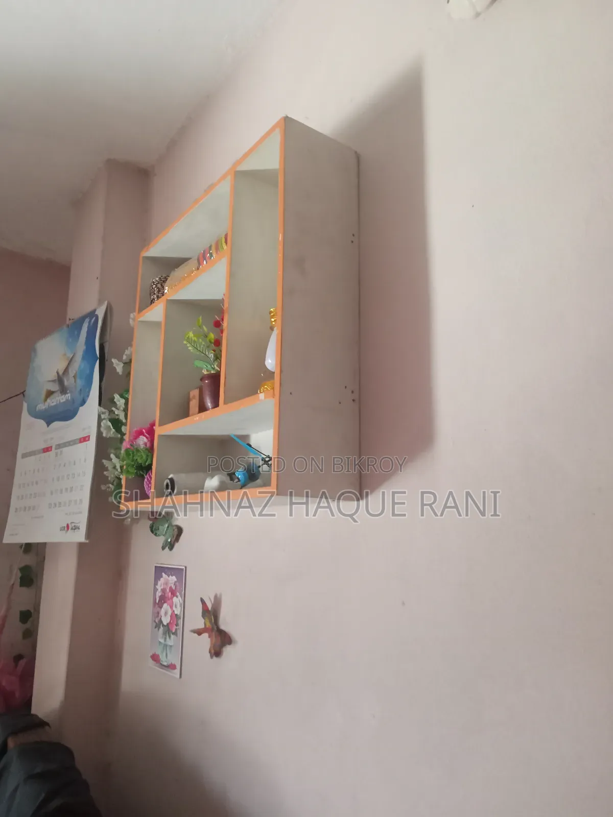 Swastika Shape Wall Shelf ( Urgent Sell)
