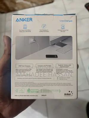 Anker Nano Charger (20W) Ultra-Compact USB-C Fast Charger (Free Back Cover)
