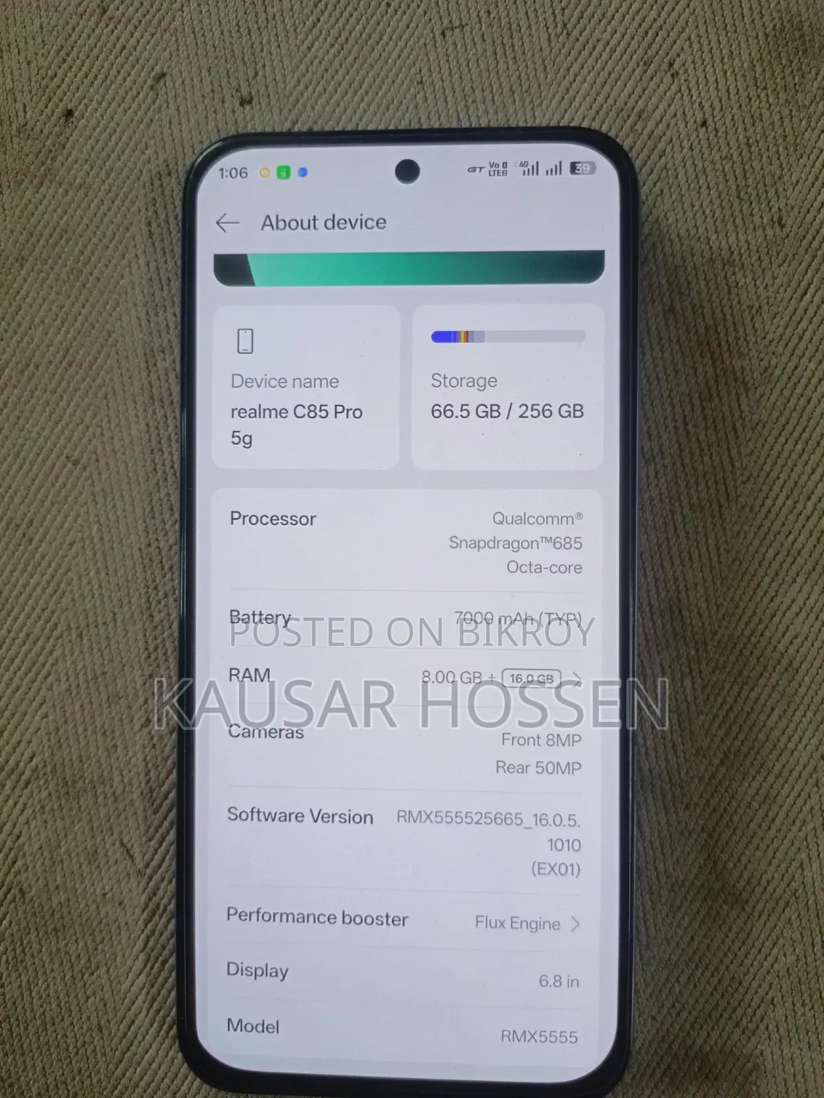 Realme C85 Pro 256 GB Blue