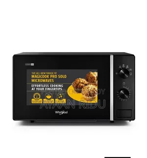 Whirlpool 20L MAGICOOK Classic Knob Solo Microwave Oven-Black