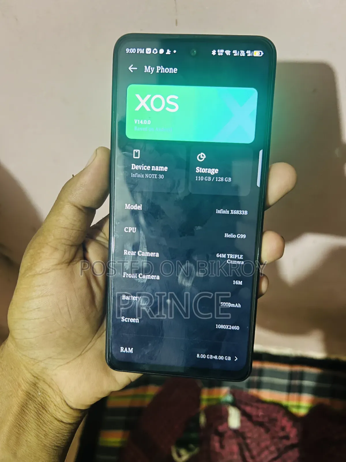 Infinix Note 30 128 GB Blue