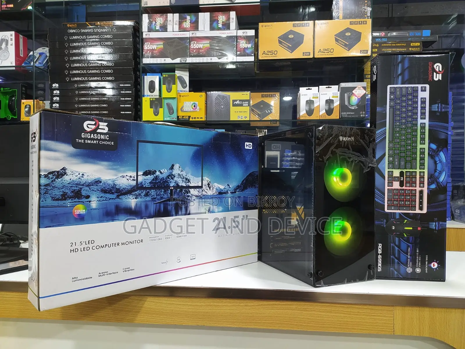 New Desktop Computer 8GB Intel Core i5 HDD+SSD 128GB