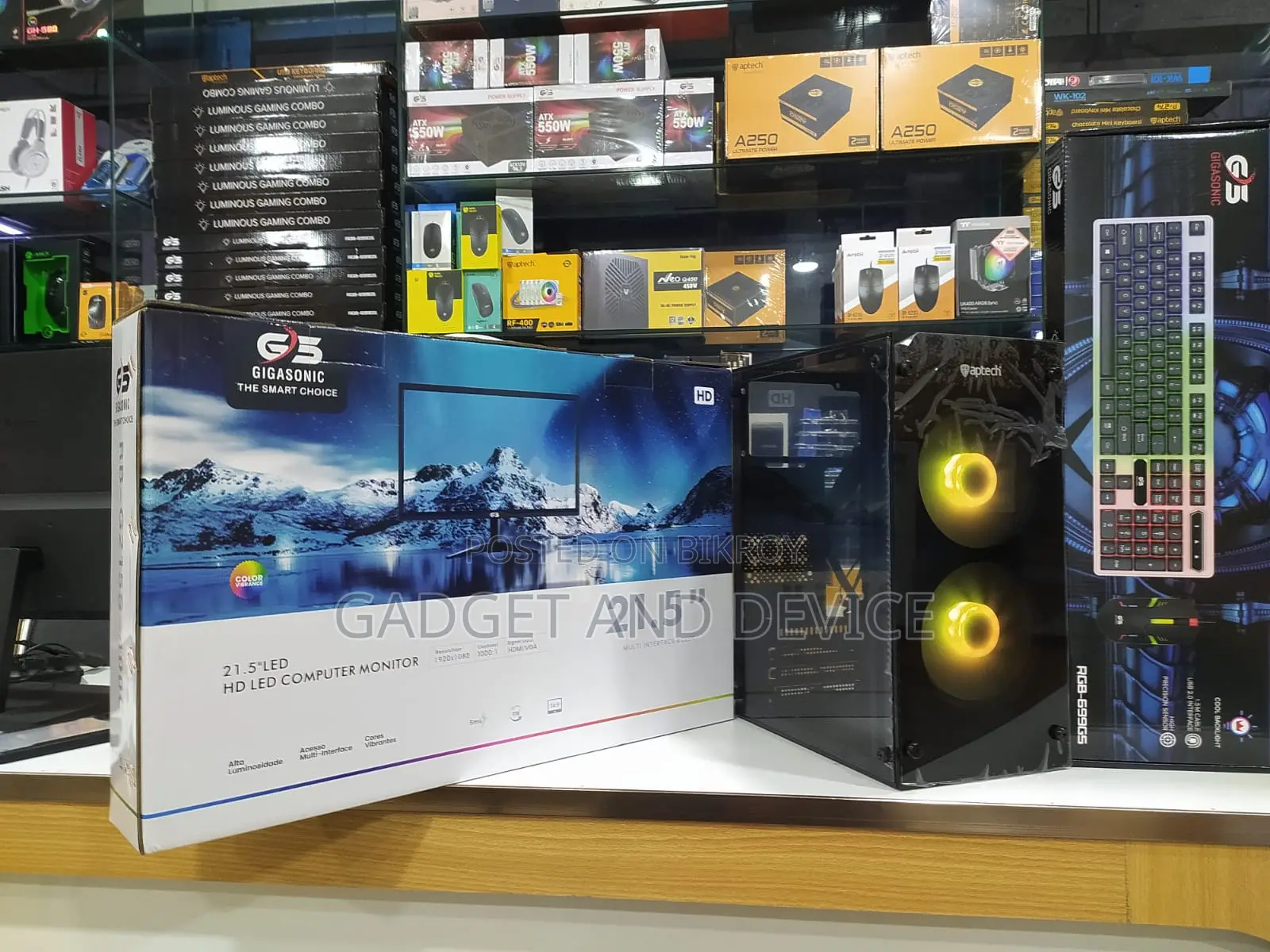 New Desktop Computer 8GB Intel Core i5 HDD+SSD 128GB