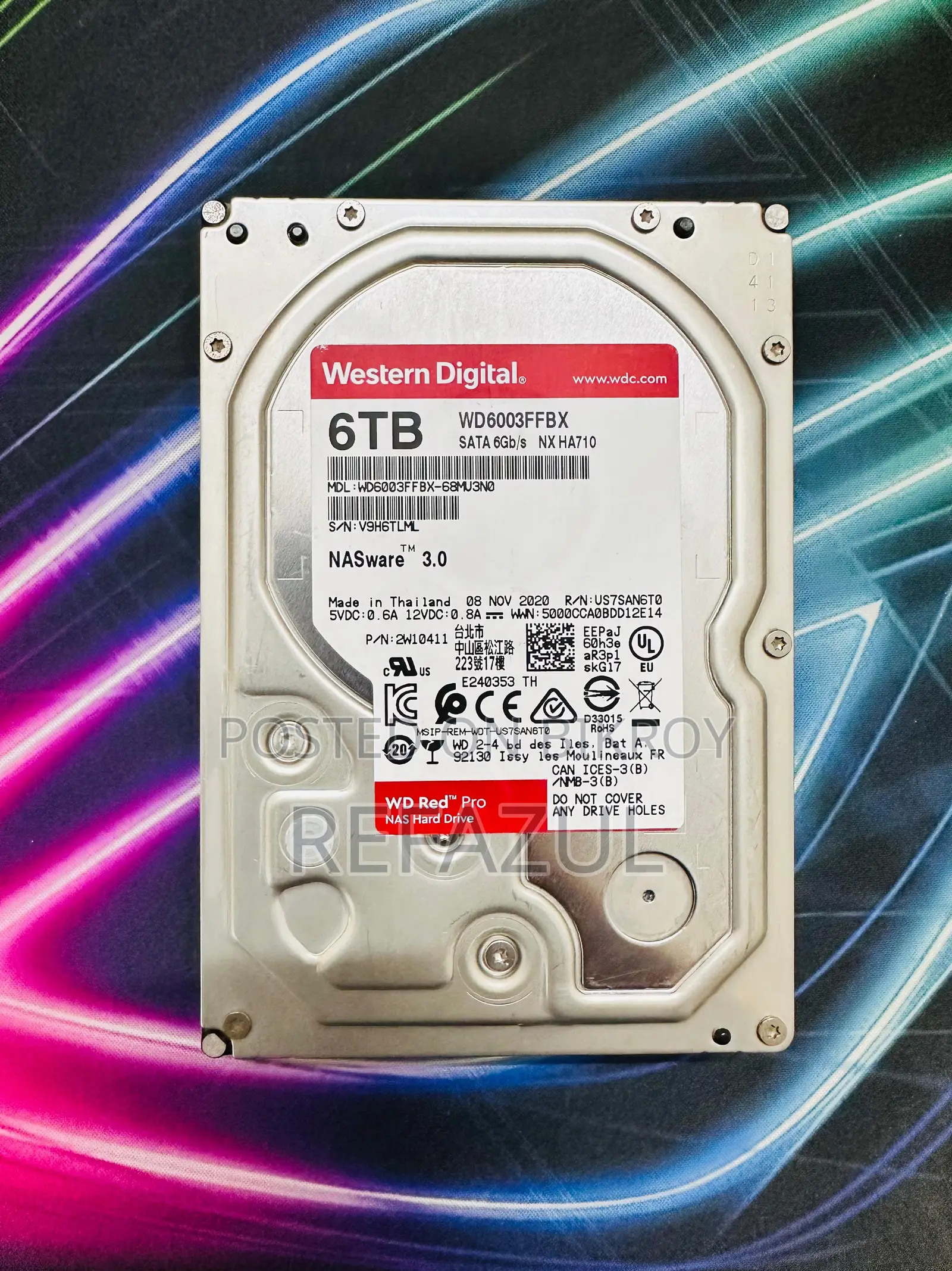 WD Red Pro 6TB HDD 100% Health 0 Bad Sector