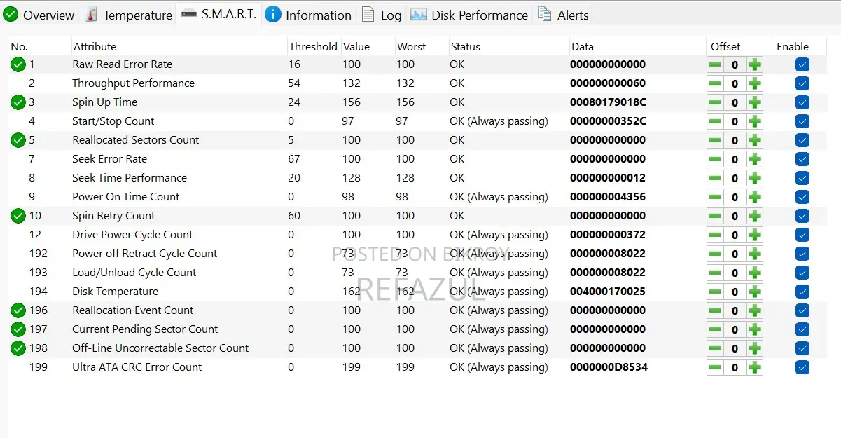 WD Red Pro 6TB HDD 100% Health 0 Bad Sector