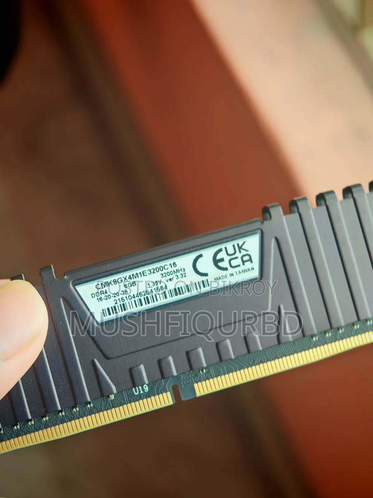Corsair Vengeance 8GB RAM - 3200MHz -DDR4