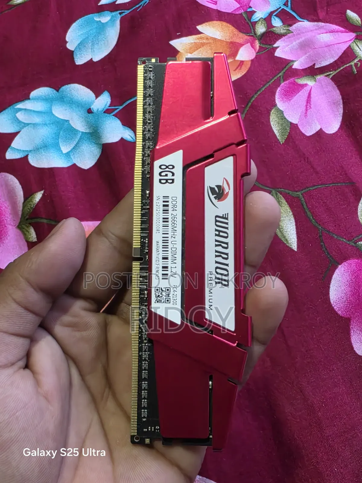 Warrior Premium Ddr4 8gb Ram 2666 MHz