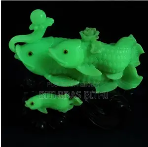 Premium Jade Stone Fish Showpiece
