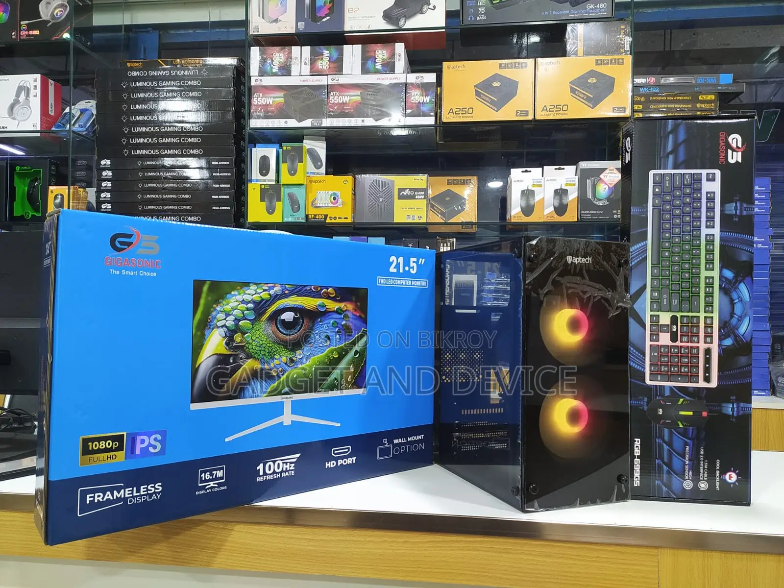 New Desktop Computer 8GB Intel Core i7 HDD+SSD 128GB