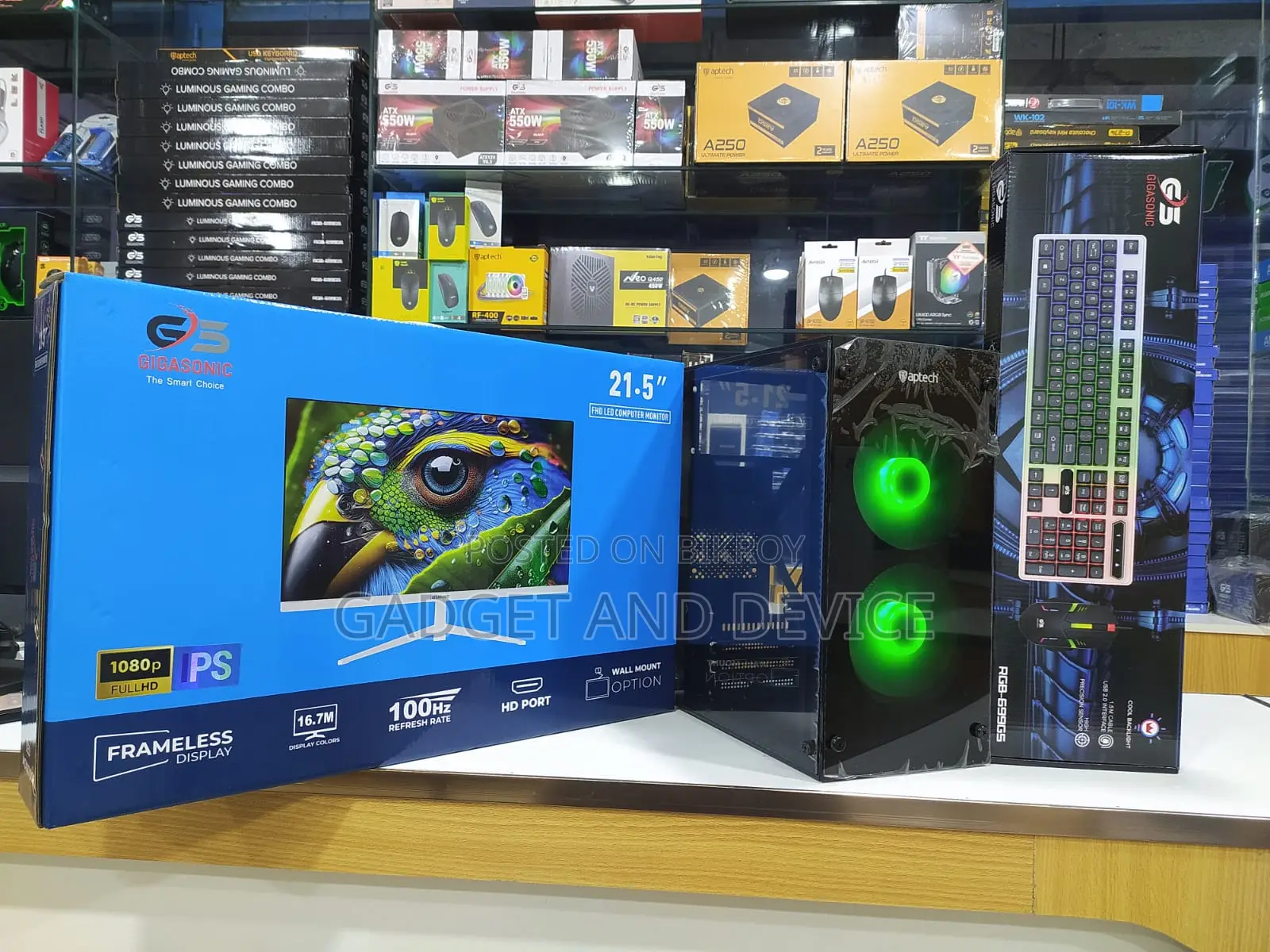 New Desktop Computer 8GB Intel Core i7 HDD+SSD 128GB