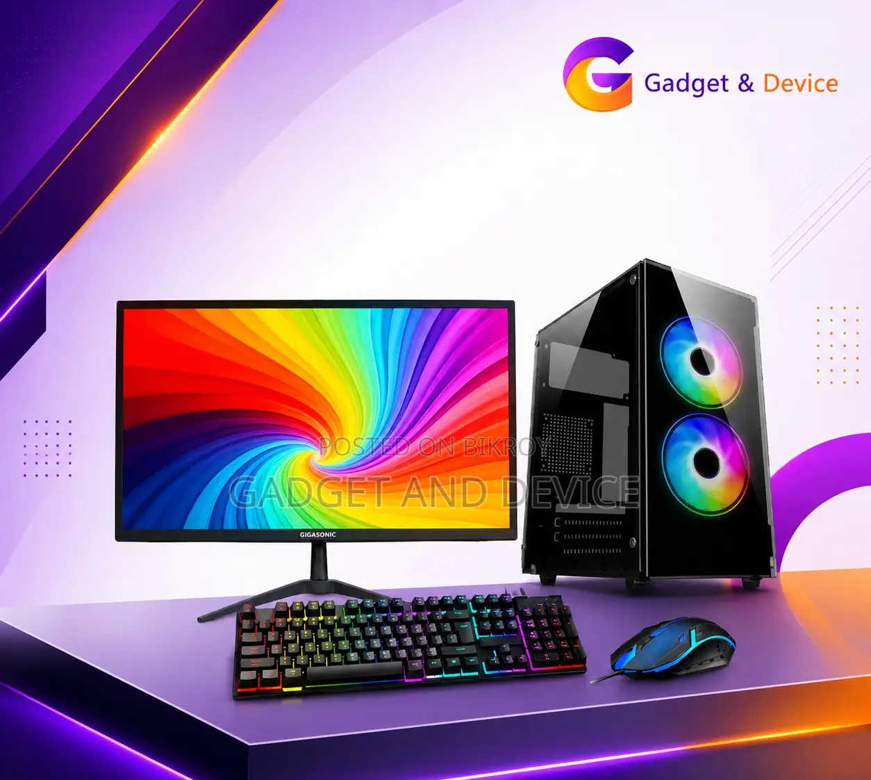 New Desktop Computer 8GB Intel Core i5 HDD+SSD 128GB