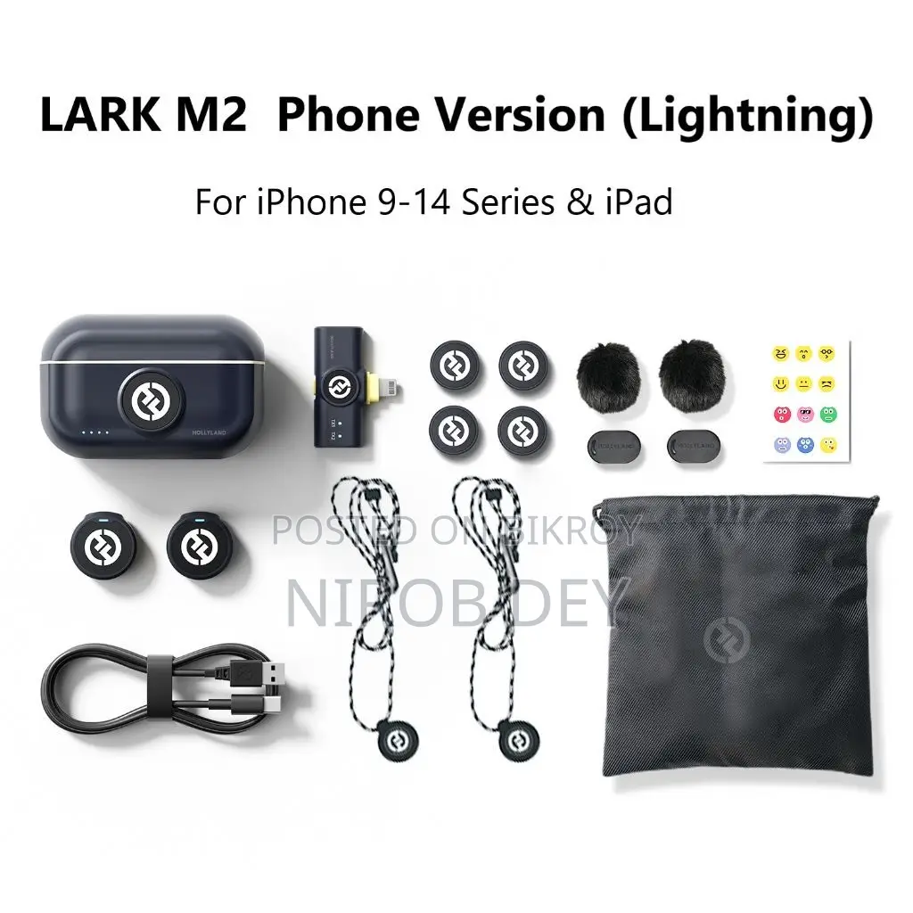 Hollyland LARK M2 Wireless Microphone (Lightning Version for iPhone)