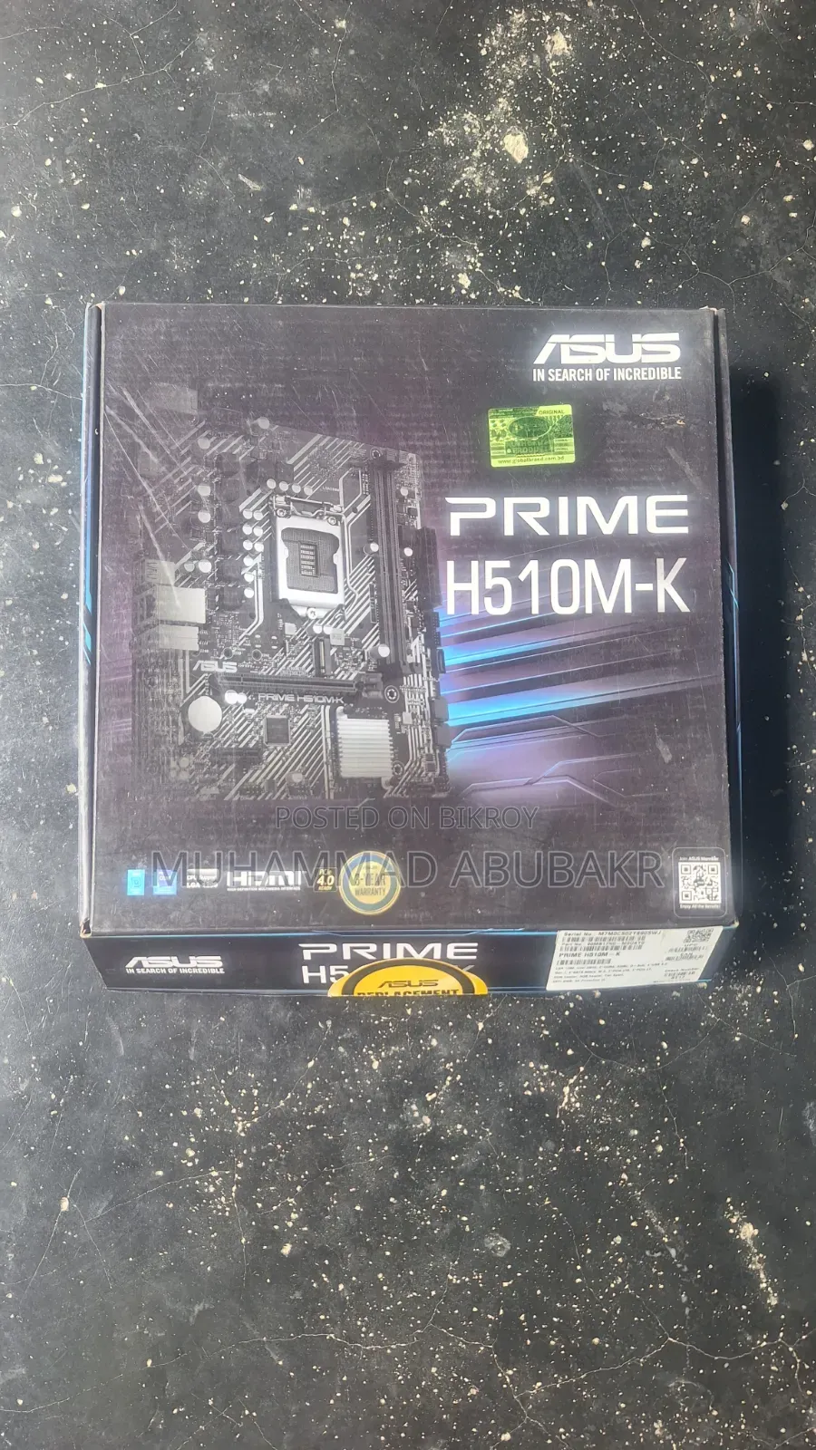 ASUS Prime H 510 M K নষ্ট মাদারবোর্ড।