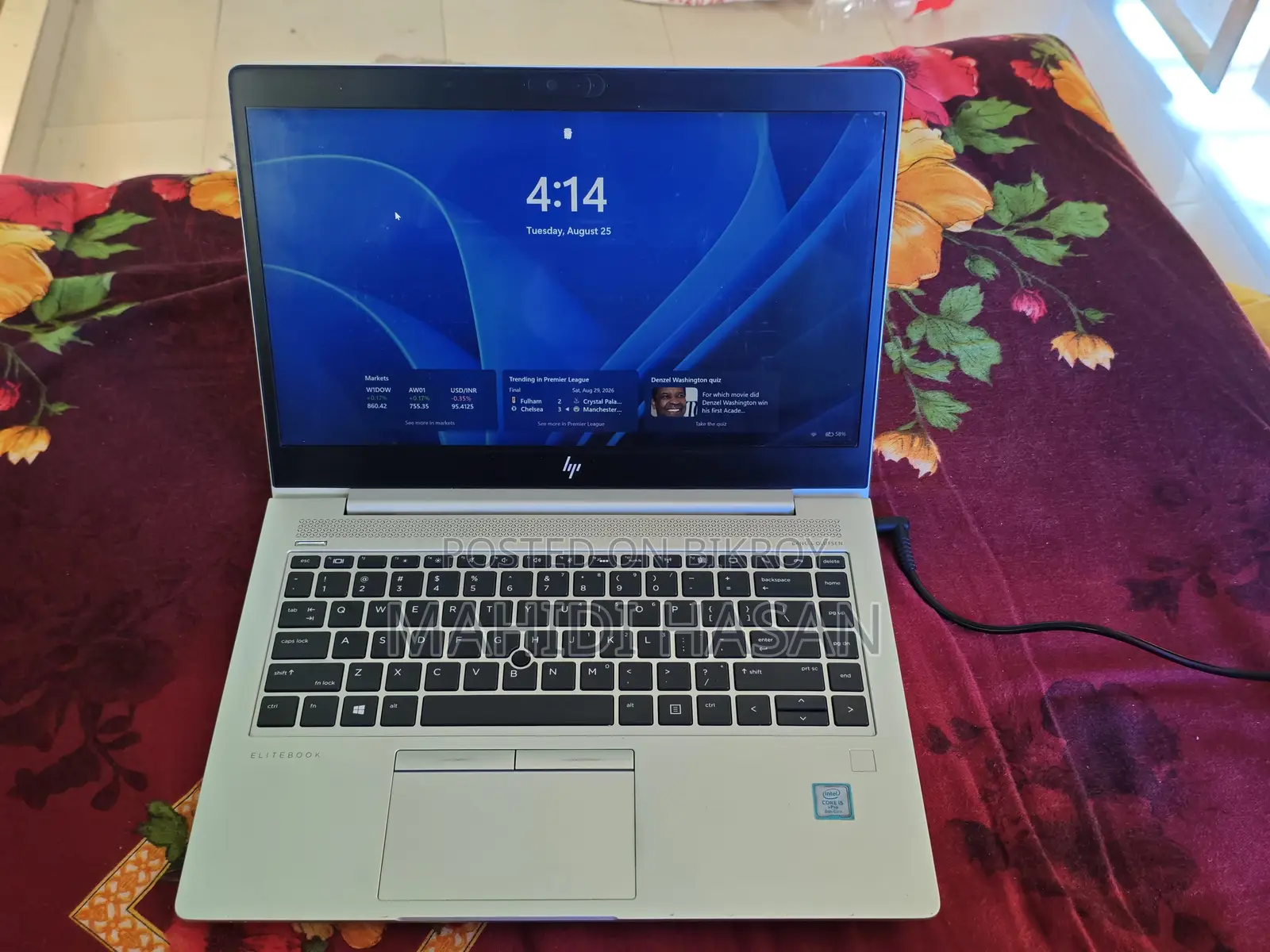 Laptop HP EliteBook 840 G5 8GB Intel Core i5 SSD 512GB