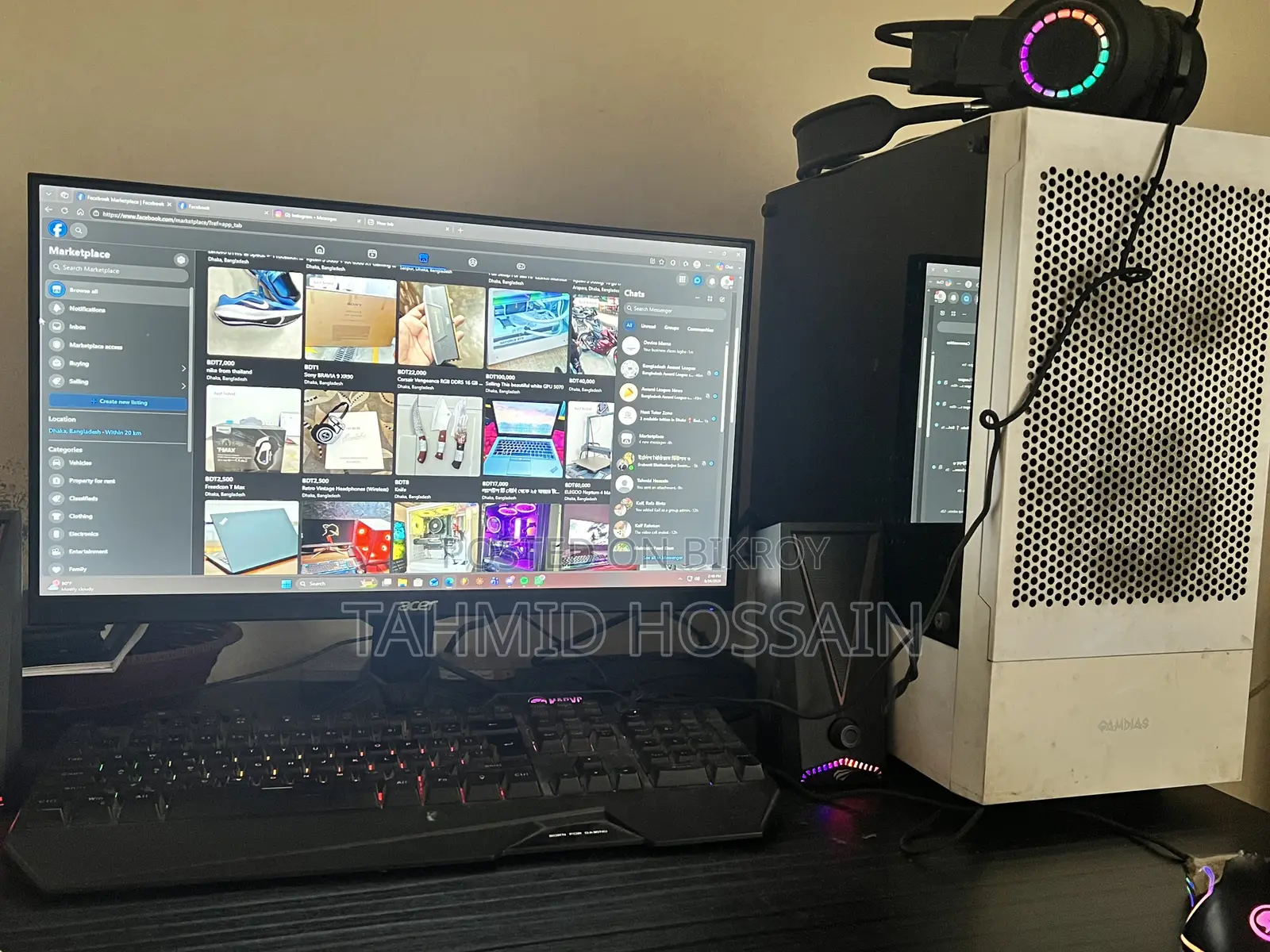 Desktop Computer Gigabyte 16GB AMD Ryzen 7 SSD 500GB
