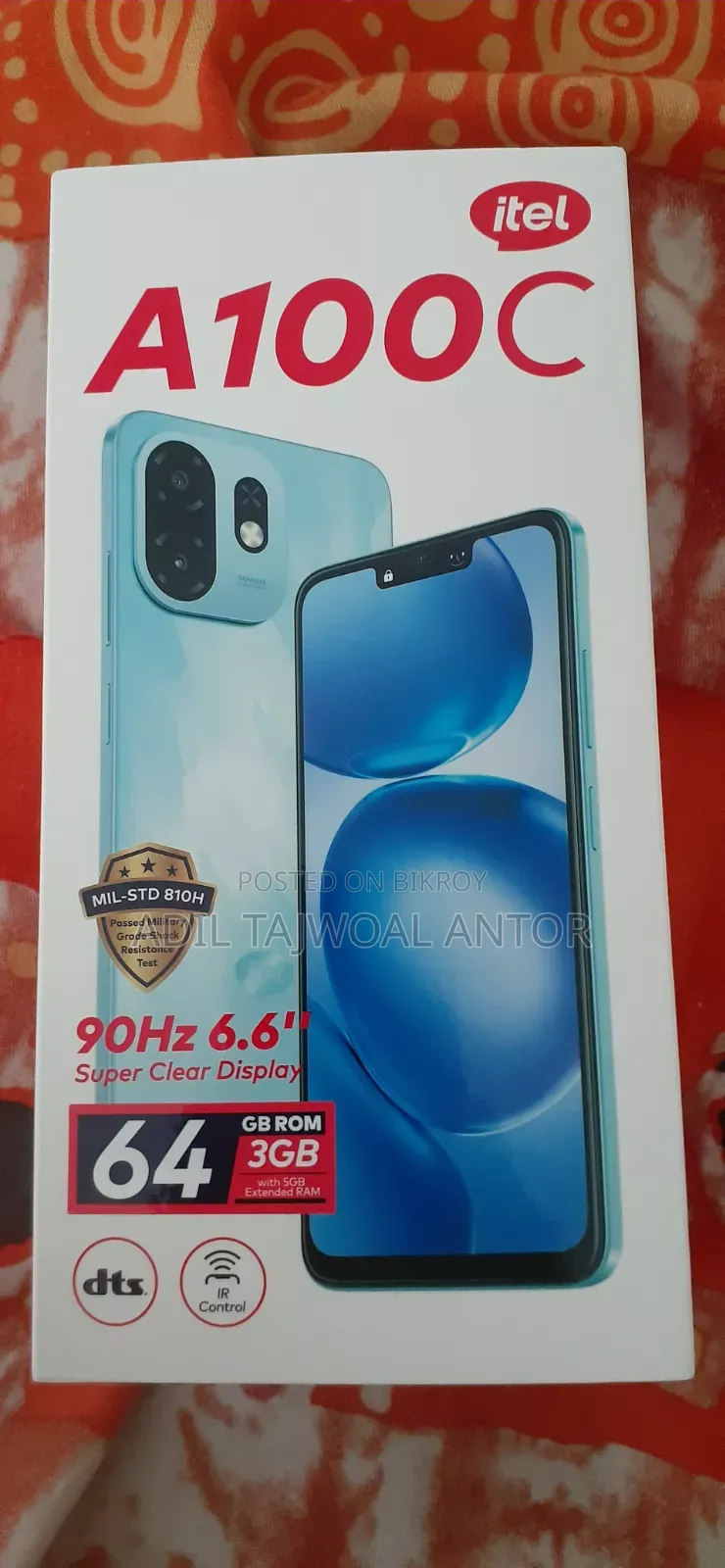 New Itel A100C 64 GB Black