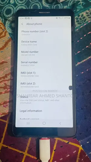Samsung Galaxy M01 Core 16 GB Black