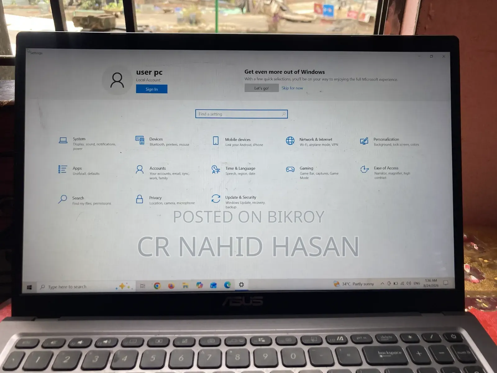 Laptop Asus X552VL 8GB Intel Core i5 SSD 128GB