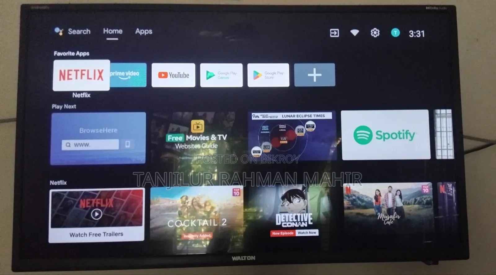 Walton 32 Inch Android TV With 3 Years Pannel Warranty Available
