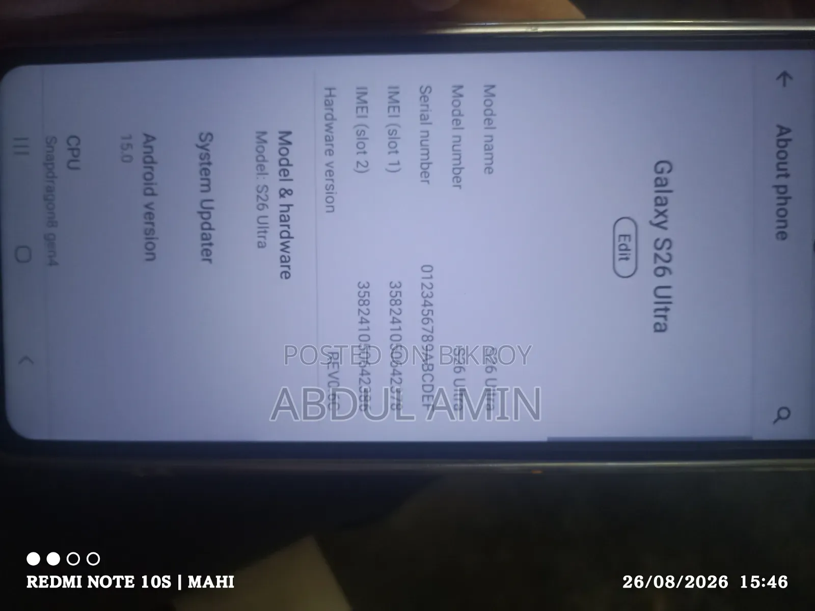 Samsung Galaxy S26 Ultra 5G 1 TB Orange