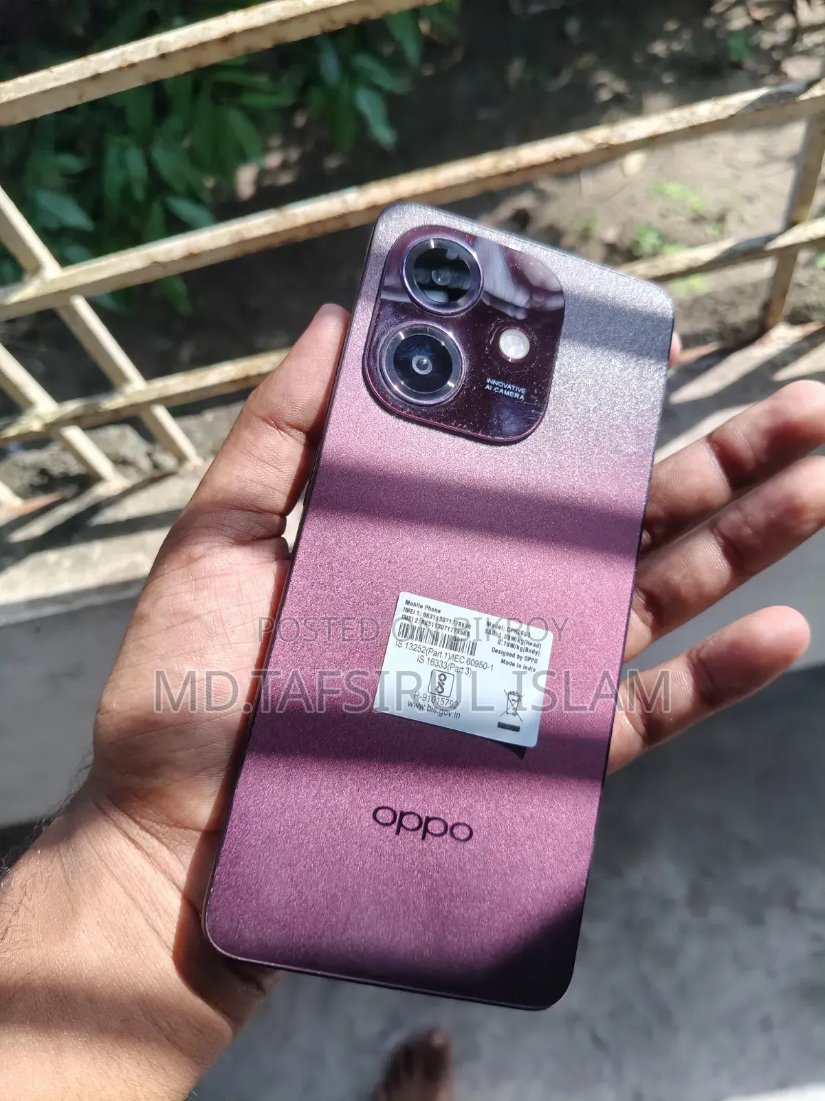 New Oppo A3 128 GB Purple