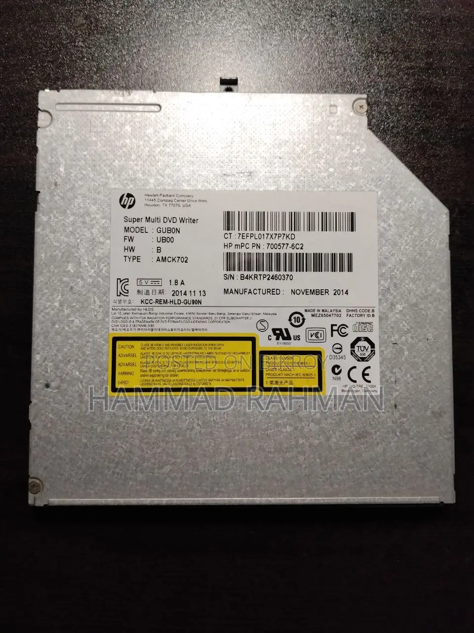 Used A4Tech Keyboard + Mouse Combo and Internal DVD Writer for Laptop