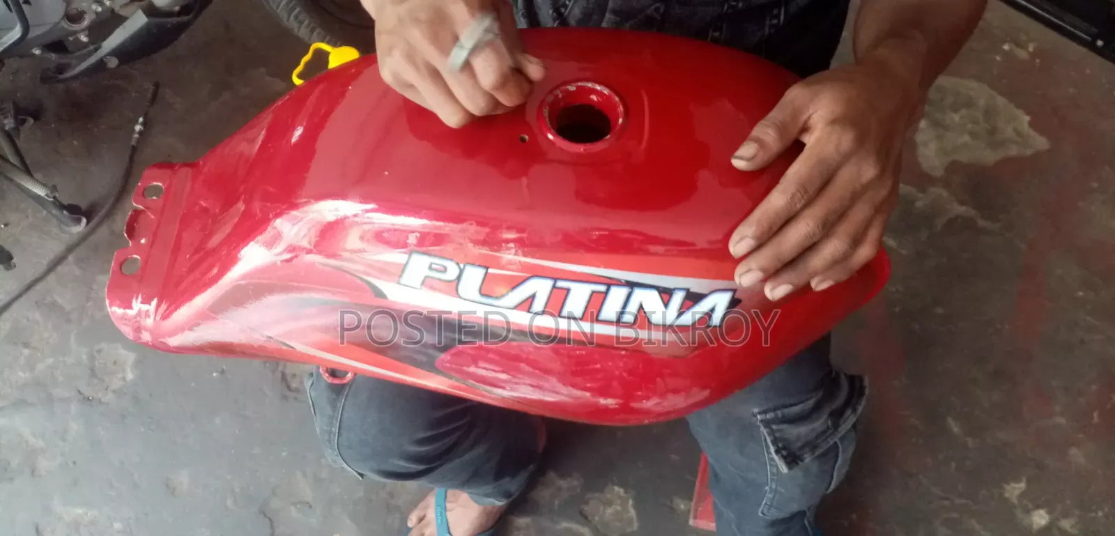 Bajaj Platina 100 2015 Red