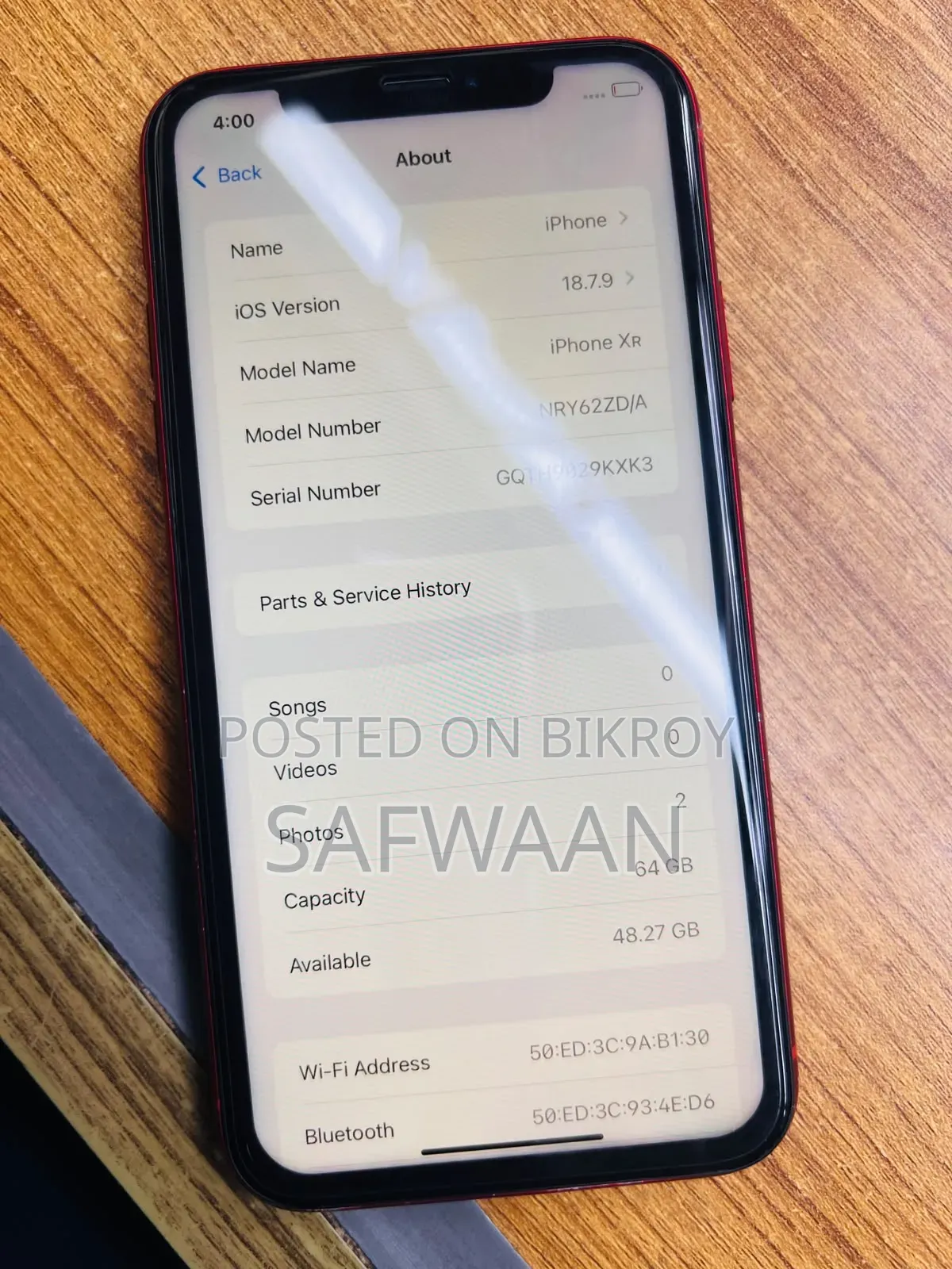 Apple iPhone XR 64 GB Red