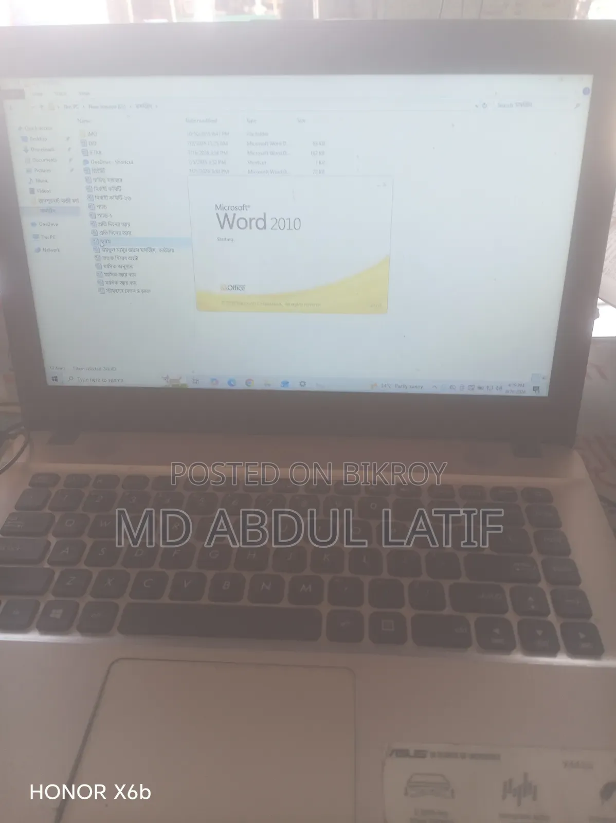 Laptop Asus X44C 4GB Intel Core i3 SSD 500GB