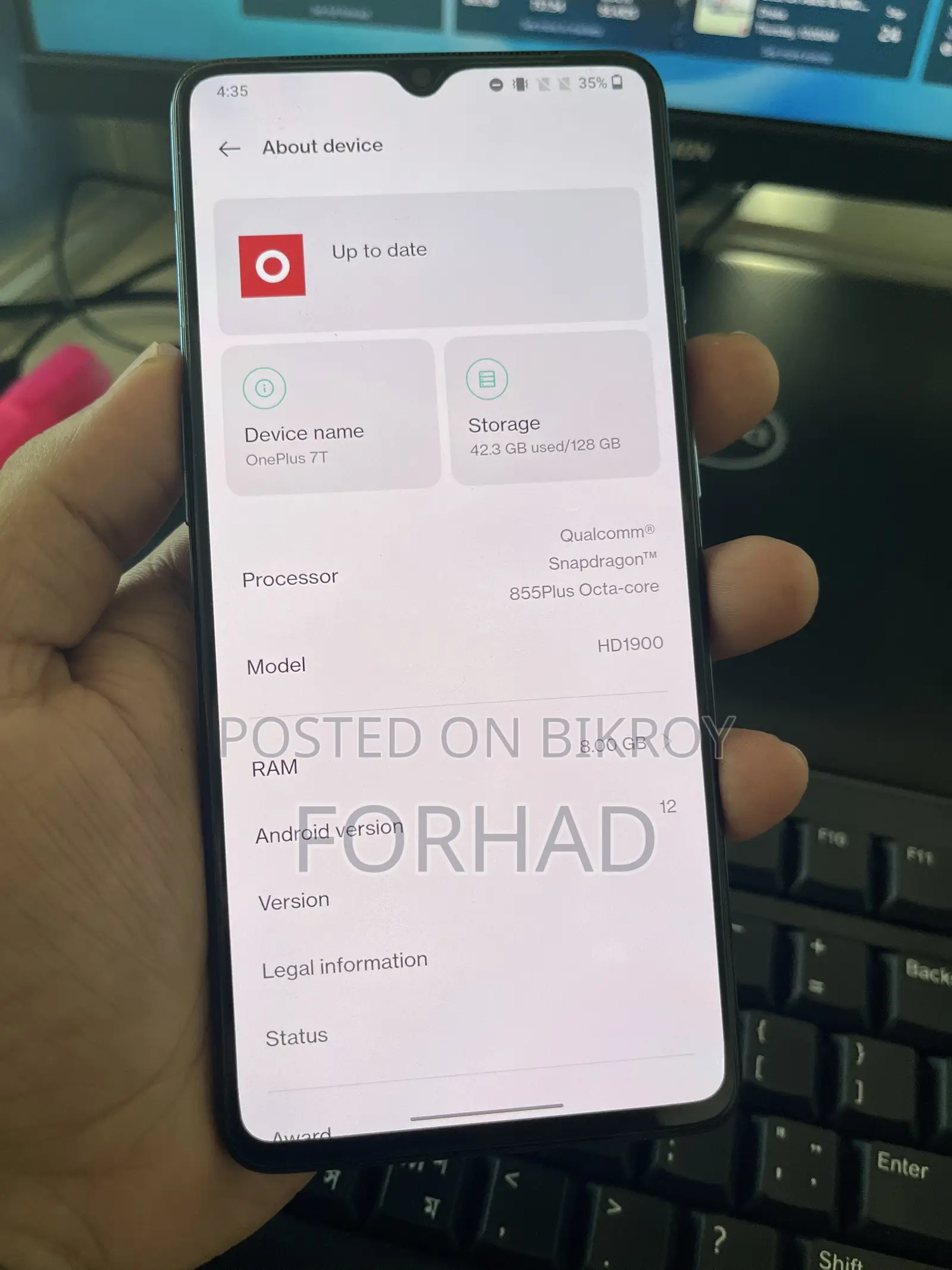 OnePlus 7T 128 GB Blue