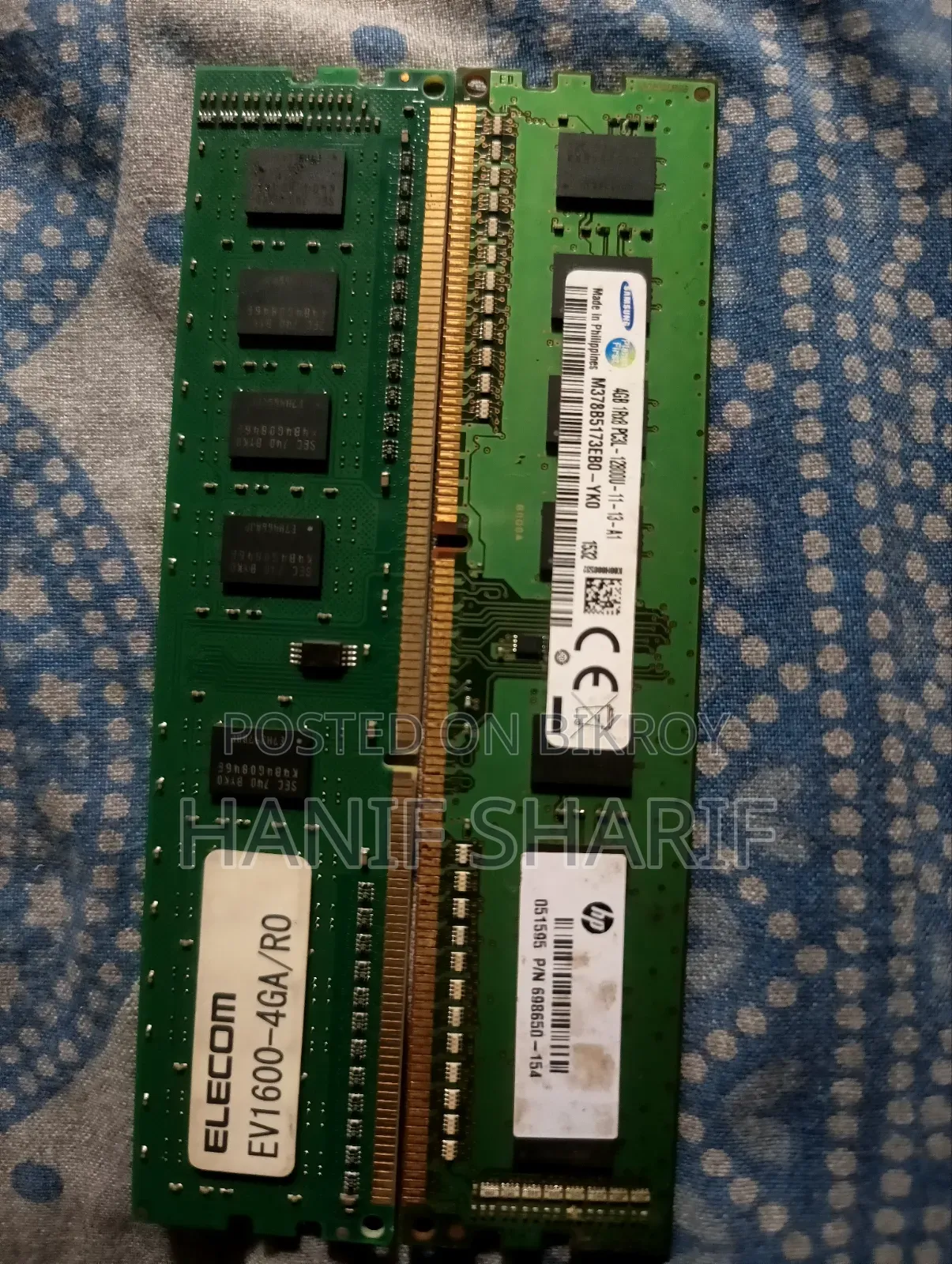WD 120GB HDD 500 GB Core I5 3470 3th Gen Ram 4gb×2= 8GB Cooler Master.