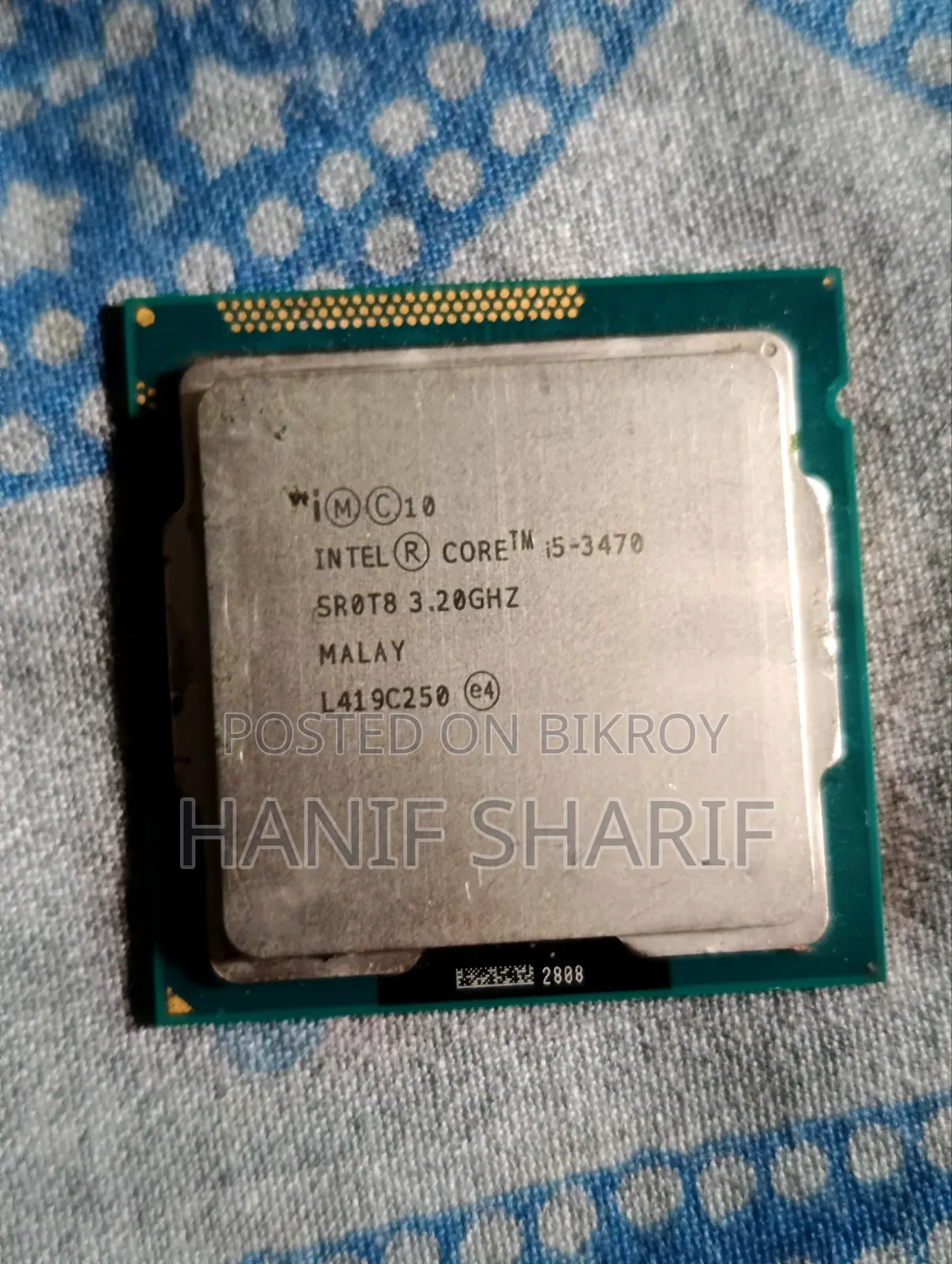 WD 120GB HDD 500 GB Core I5 3470 3th Gen Ram 4gb×2= 8GB Cooler Master.