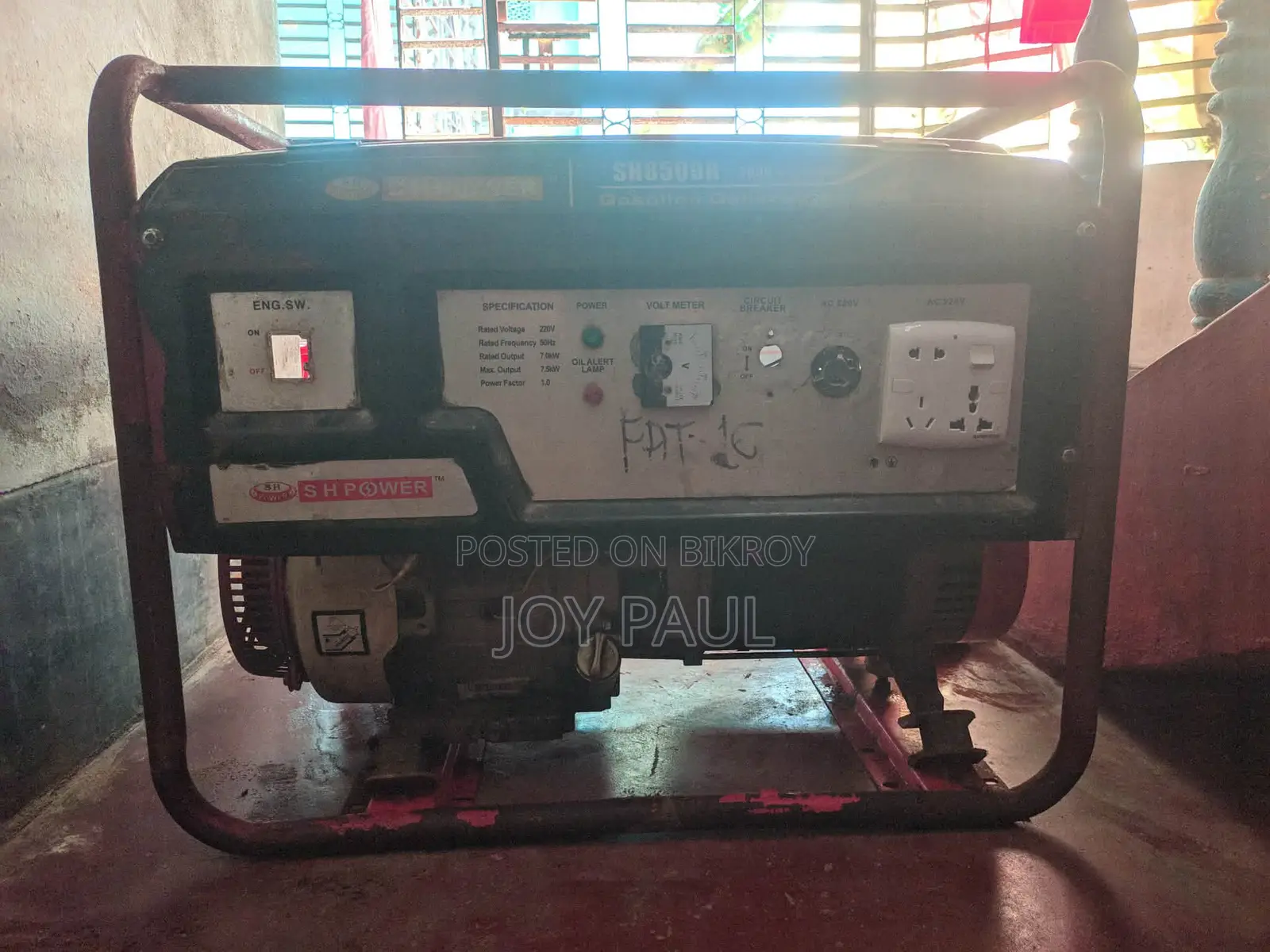 7.5 KW Generator Urgent Sale .