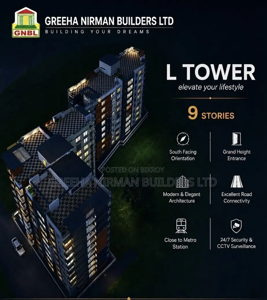 3bdrm Apartment in L Tower, Kazipara for sale